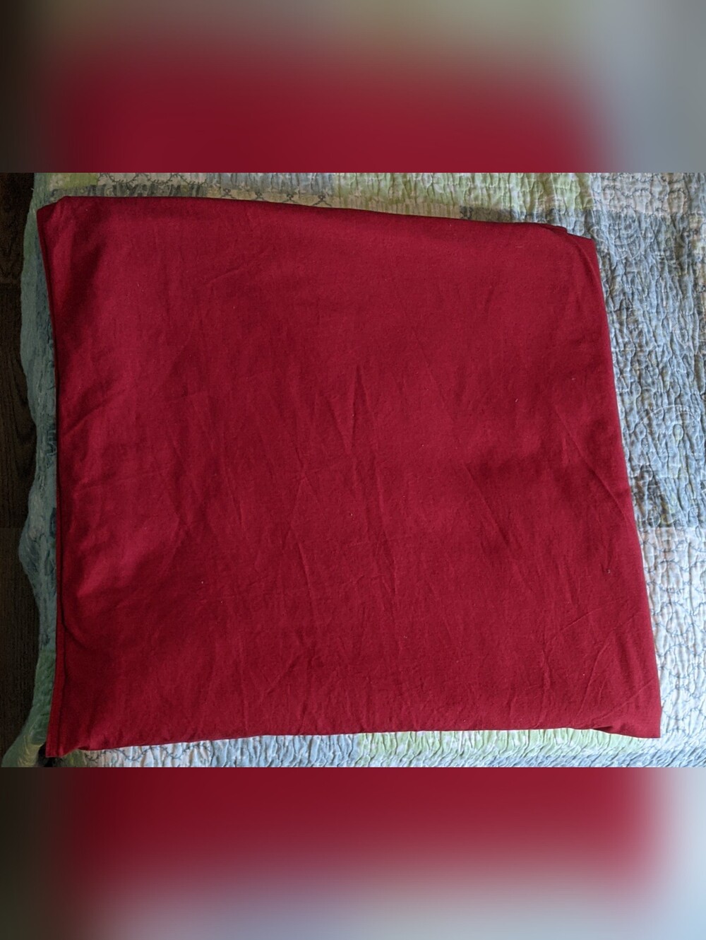 King Sized Red Duvet Cover